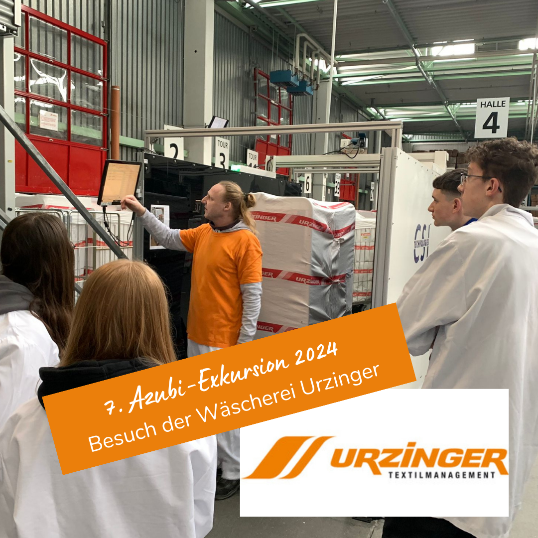 Bild der 7. Azubi-Exkursion zur Wäscherei Urzinger in Landshut
